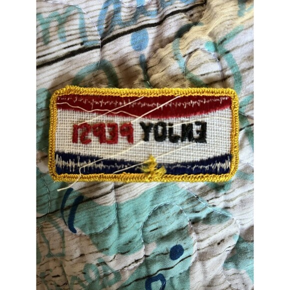 Vtg. Promotional Pepsi "Enjoy Pepsi" Embroidered Uniform Patch - Picture 2 of 2